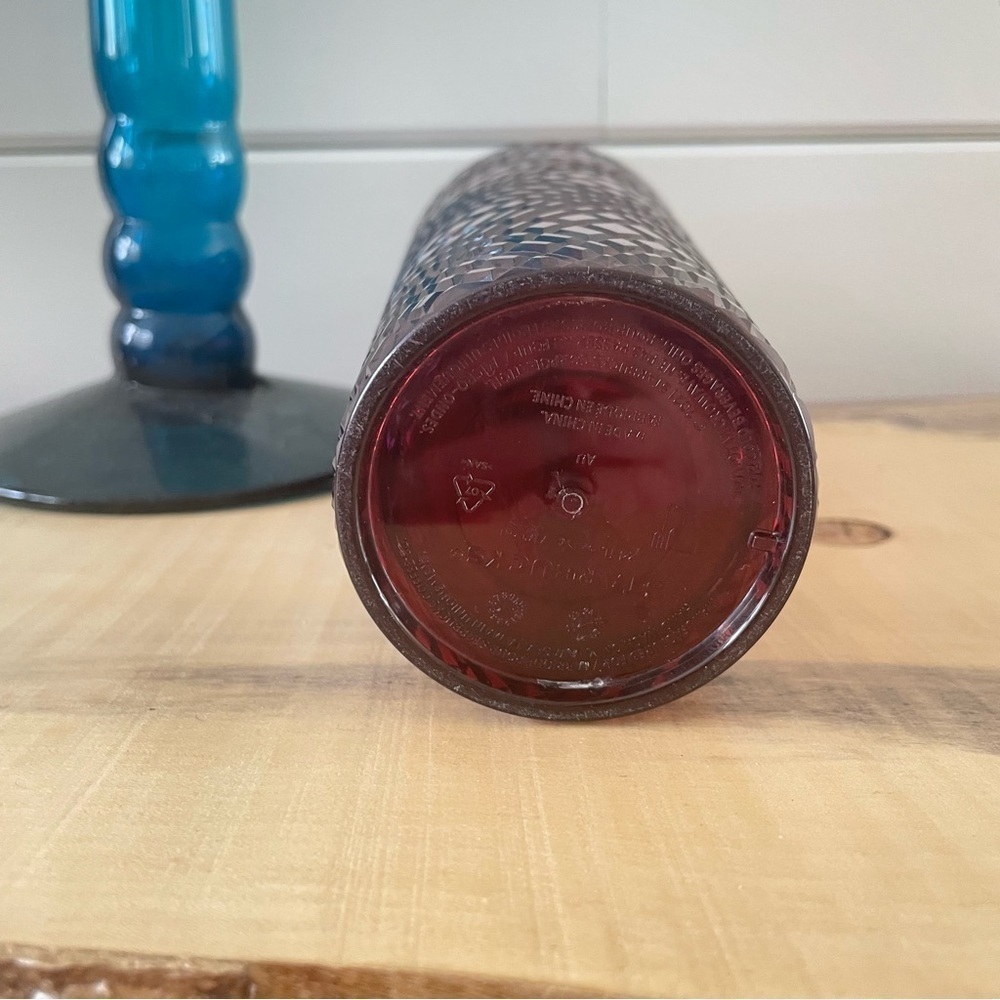 $8 SALE Starbucks 2021 Jewel Ruby Maroon Merlot Tumbler Venti 24oz NWOT Limited - Picture 5 of 7